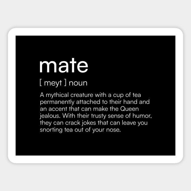 Mate definition Magnet by Merchgard